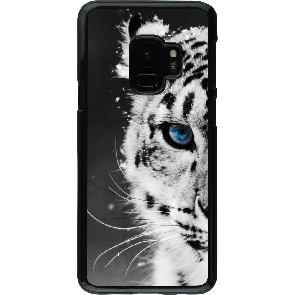 Hülle Samsung Galaxy S9 - White tiger blue eye