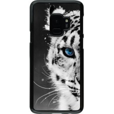 Coque Samsung Galaxy S9 - White tiger blue eye