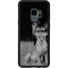 Coque Samsung Galaxy S9 - Silicone rigide noir Angry lions