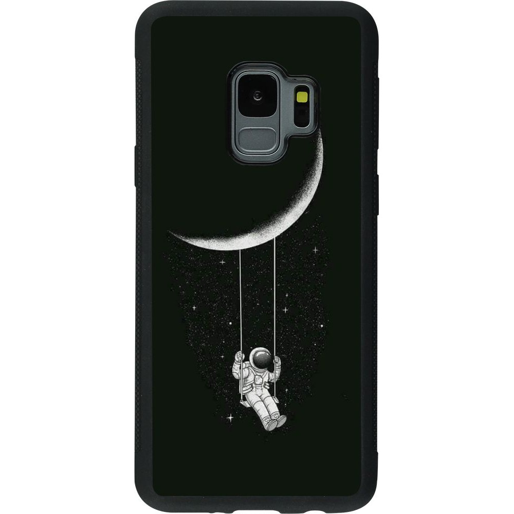Coque Samsung Galaxy S9 - Silicone rigide noir Astro balançoire