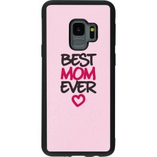 Coque Samsung Galaxy S9 - Silicone rigide noir Best Mom Ever 2