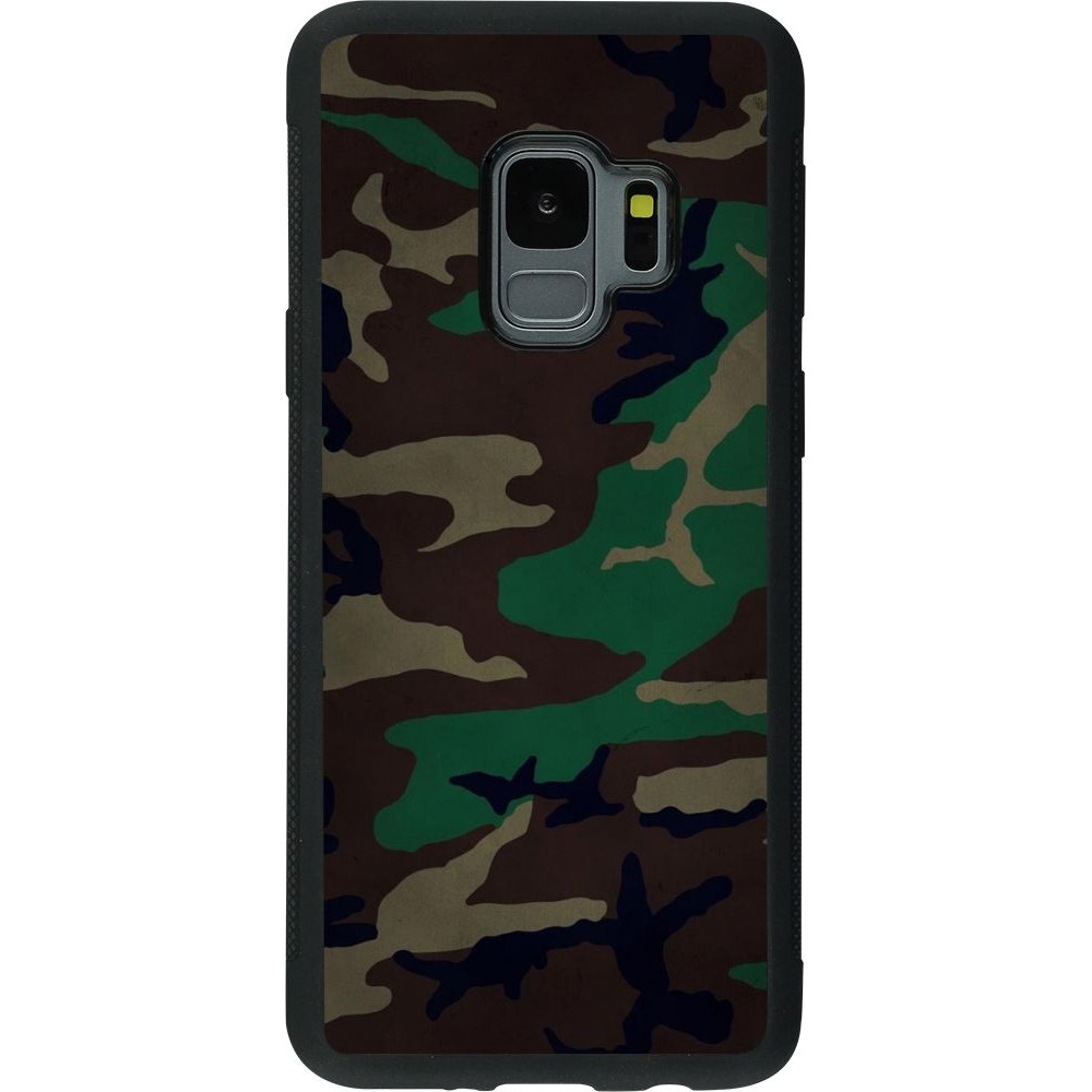 Coque Samsung Galaxy S9 - Silicone rigide noir Camouflage 3