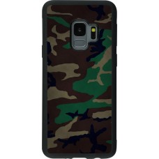 Coque Samsung Galaxy S9 - Silicone rigide noir Camouflage 3