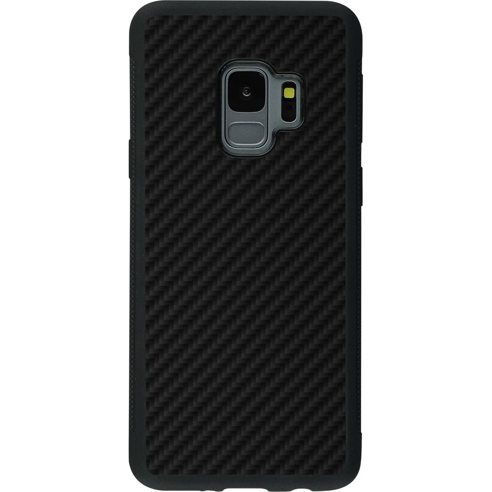 Coque Samsung Galaxy S9 - Silicone rigide noir Carbon Basic