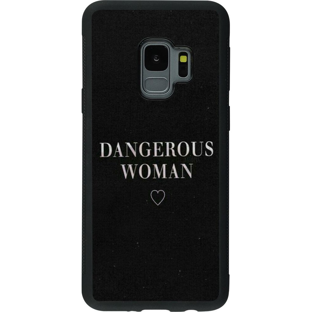 Coque Samsung Galaxy S9 - Silicone rigide noir Dangerous woman