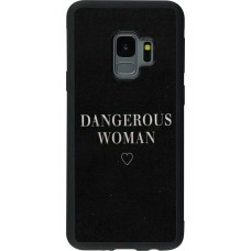 Coque Samsung Galaxy S9 - Silicone rigide noir Dangerous woman