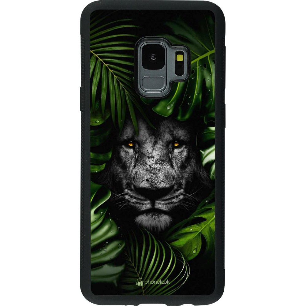 Coque Samsung Galaxy S9 - Silicone rigide noir Forest Lion