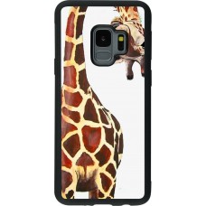 Coque Samsung Galaxy S9 - Silicone rigide noir Giraffe Fit