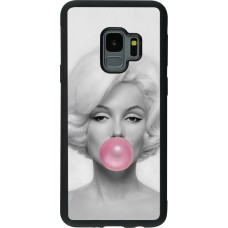 Hülle Samsung Galaxy S9 - Silikon schwarz Marilyn Bubble