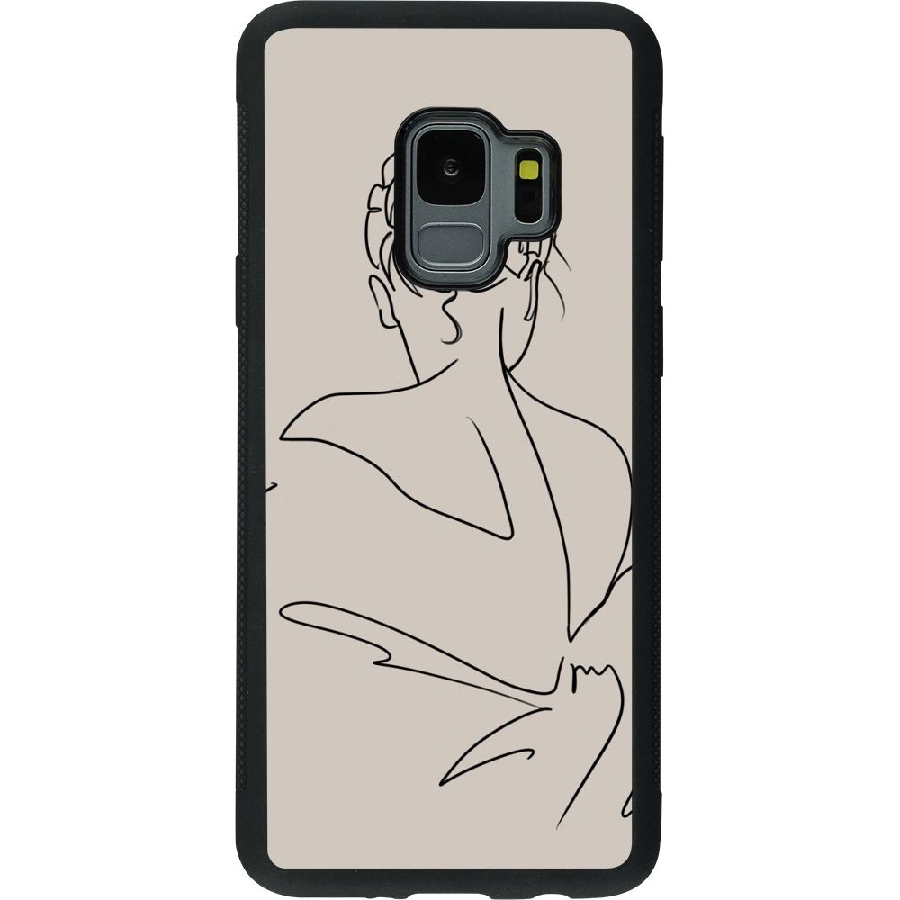 Hülle Samsung Galaxy S9 - Silikon schwarz Salnikova 05