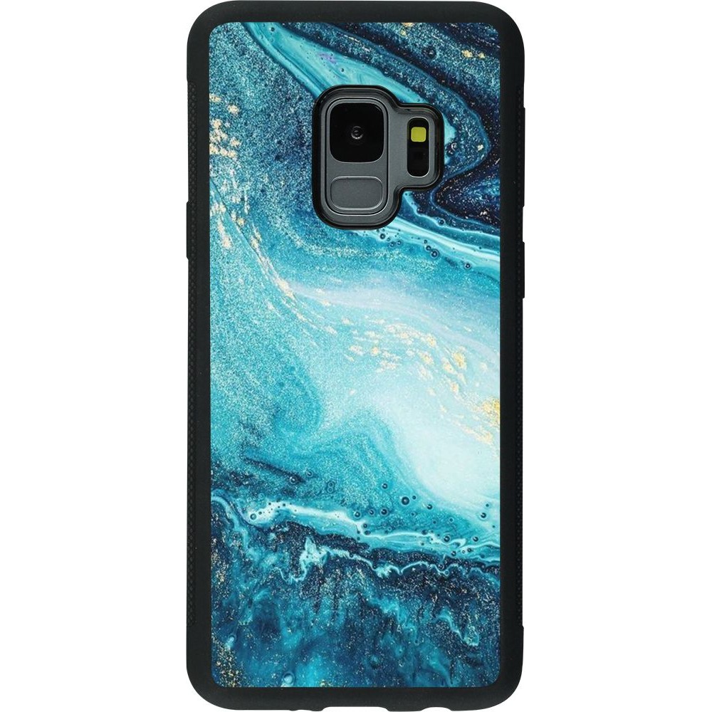 Hülle Samsung Galaxy S9 - Silikon schwarz Sea Foam Blue