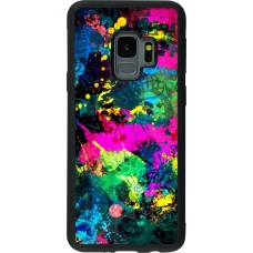 Coque Samsung Galaxy S9 - Silicone rigide noir splash paint