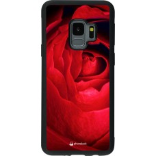Hülle Samsung Galaxy S9 - Silikon schwarz Valentine 2022 Rose