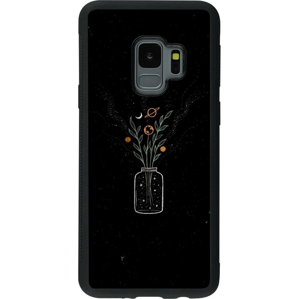 Coque Samsung Galaxy S9 - Silicone rigide noir Vase black