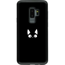 Coque Samsung Galaxy S9+ - Hybrid Armor noir Funny cat on black