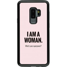 Coque Samsung Galaxy S9+ - Hybrid Armor noir I am a woman