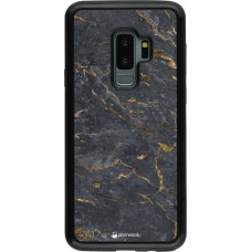 Hülle Samsung Galaxy S9+ - Hybrid Armor schwarz Grey Gold Marble