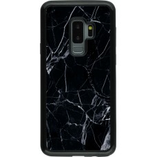Hülle Samsung Galaxy S9+ - Hybrid Armor schwarz Marble Black 01