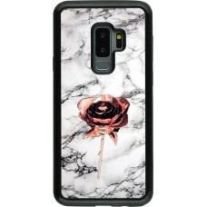 Hülle Samsung Galaxy S9+ - Hybrid Armor schwarz Marble Rose Gold