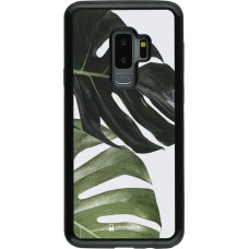 Coque Samsung Galaxy S9+ - Hybrid Armor noir Monstera Plant