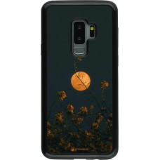 Hülle Samsung Galaxy S9+ - Hybrid Armor schwarz Moon Flowers