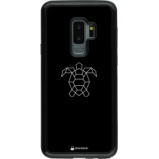 Hülle Samsung Galaxy S9+ - Hybrid Armor schwarz Turtles lines on black