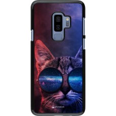 Coque Samsung Galaxy S9+ - Red Blue Cat Glasses