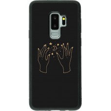 Hülle Samsung Galaxy S9+ - Silikon schwarz Grey magic hands