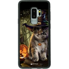 Hülle Samsung Galaxy S9+ - Silikon schwarz Halloween 21 Witch cat