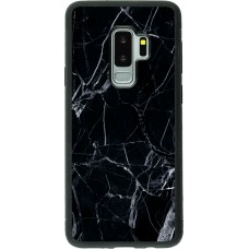 Hülle Samsung Galaxy S9+ - Silikon schwarz Marble Black 01