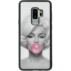 Hülle Samsung Galaxy S9+ - Silikon schwarz Marilyn Bubble