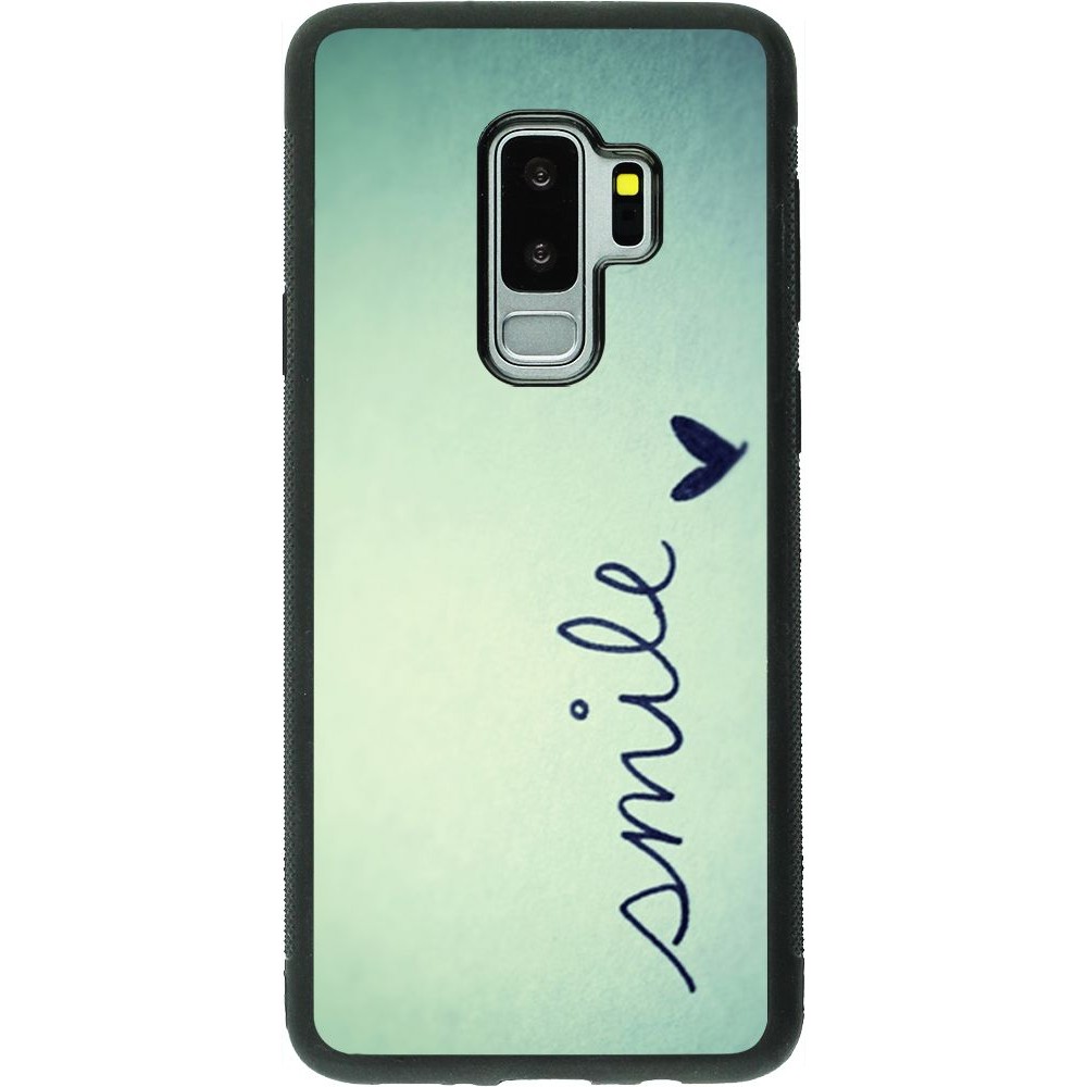Coque Samsung Galaxy S9+ - Silicone rigide noir Smile