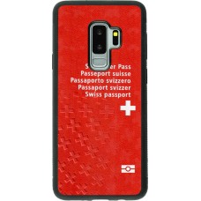 Hülle Samsung Galaxy S9+ - Silikon schwarz Swiss Passport