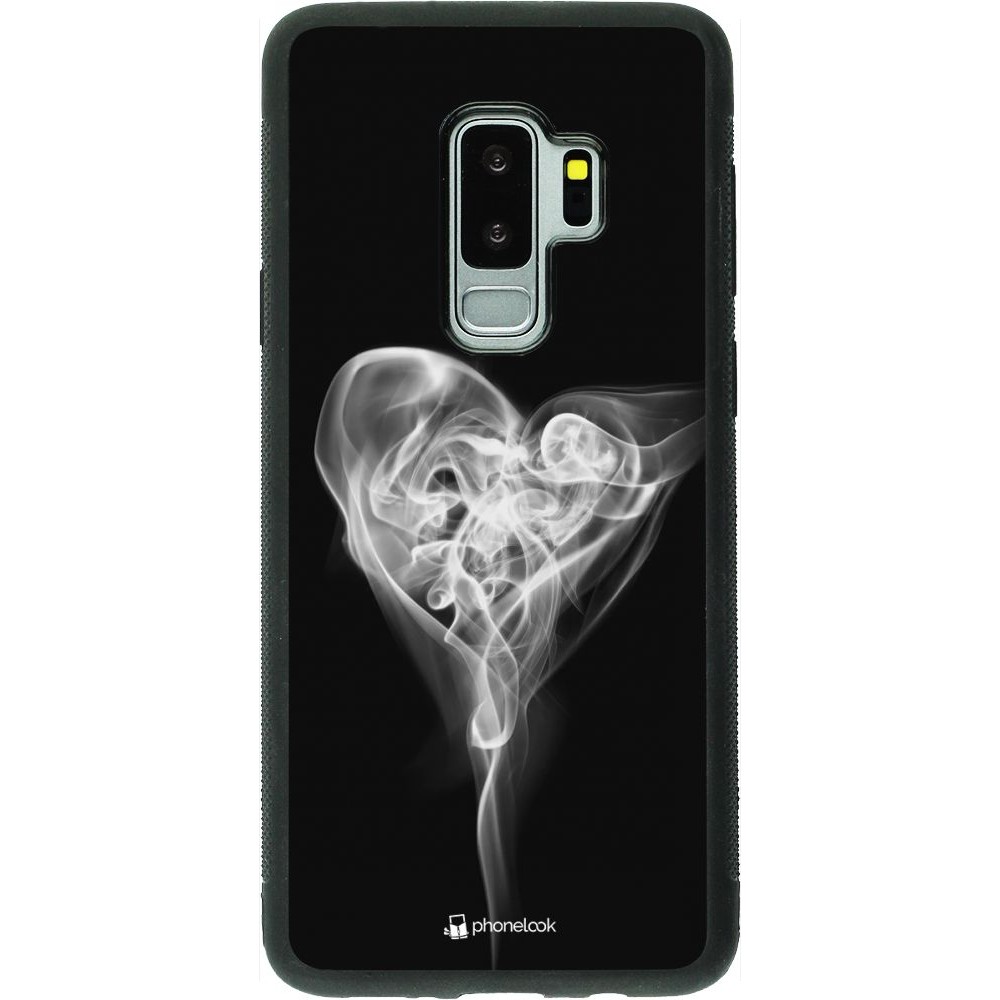 Hülle Samsung Galaxy S9+ - Silikon schwarz Valentine 2022 Black Smoke
