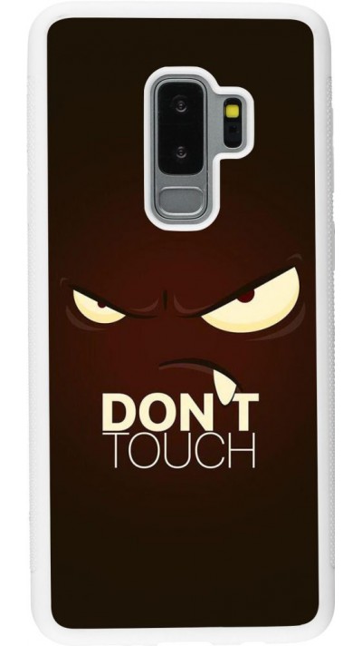 Hülle Samsung Galaxy S9+ - Silikon weiss Angry Dont Touch