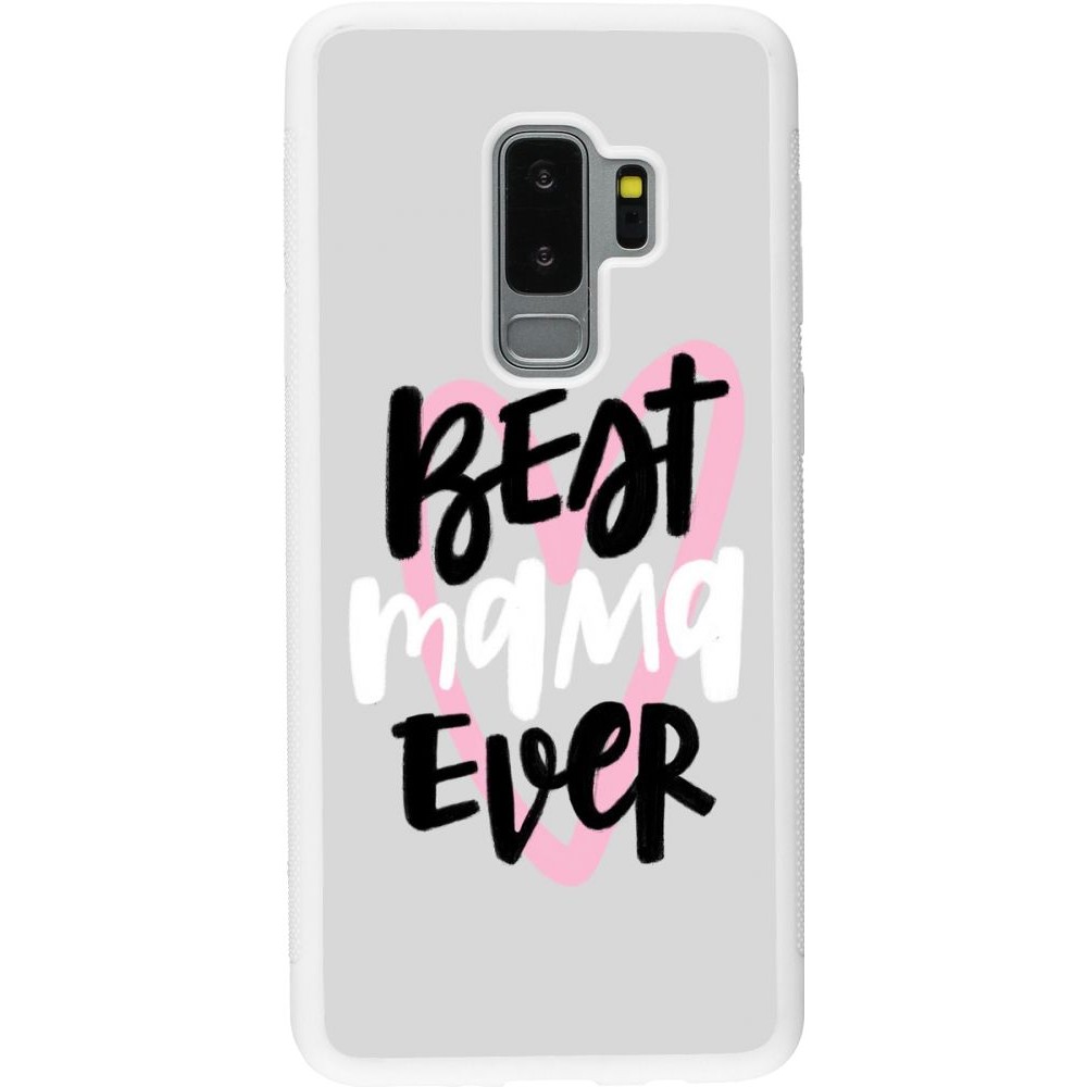 Coque Samsung Galaxy S9+ - Silicone rigide blanc Best Mom Ever 1