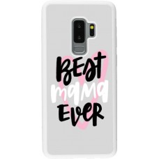Hülle Samsung Galaxy S9+ - Silikon weiss Best Mom Ever 1