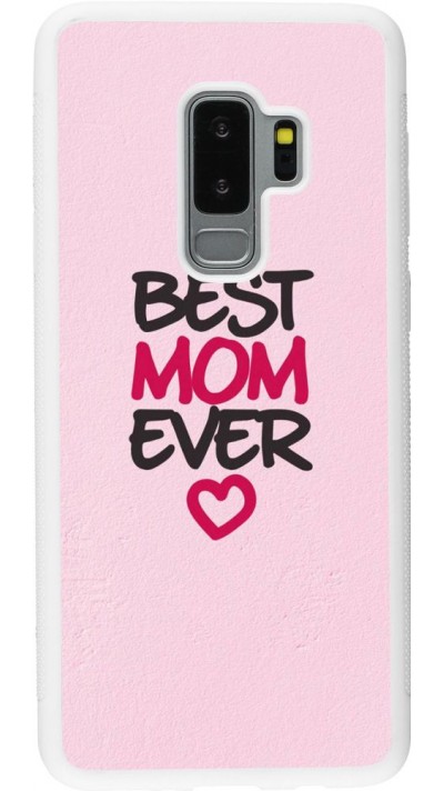 Hülle Samsung Galaxy S9+ - Silikon weiss Best Mom Ever 2