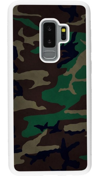 Coque Samsung Galaxy S9+ - Silicone rigide blanc Camouflage 3