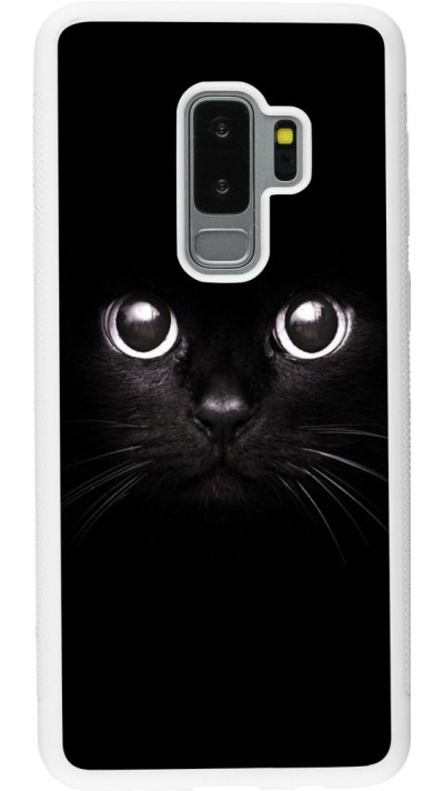 Hülle Samsung Galaxy S9+ - Silikon weiss Cat eyes