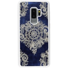 Hülle Samsung Galaxy S9+ - Silikon weiss Cream Flower Moroccan