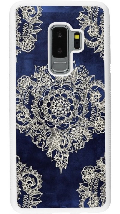 Hülle Samsung Galaxy S9+ - Silikon weiss Cream Flower Moroccan