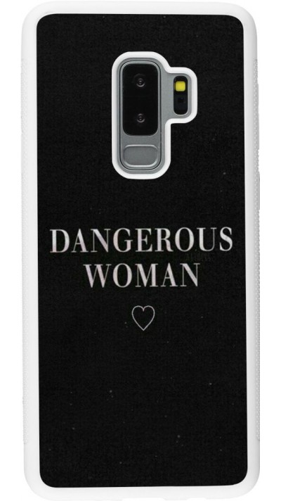 Coque Samsung Galaxy S9+ - Silicone rigide blanc Dangerous woman