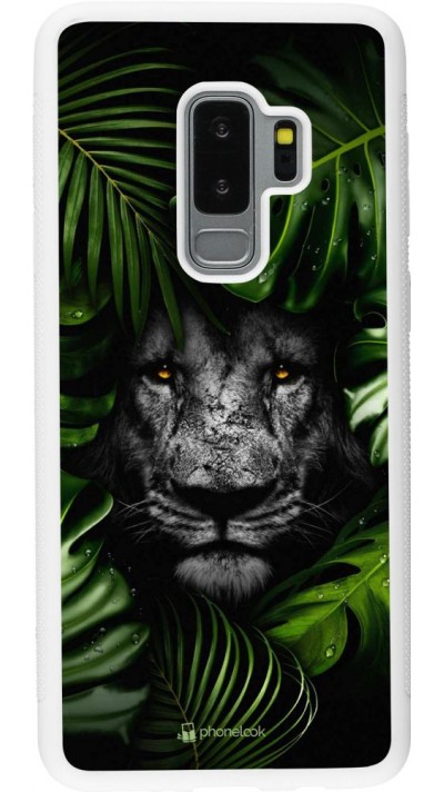 Hülle Samsung Galaxy S9+ - Silikon weiss Forest Lion