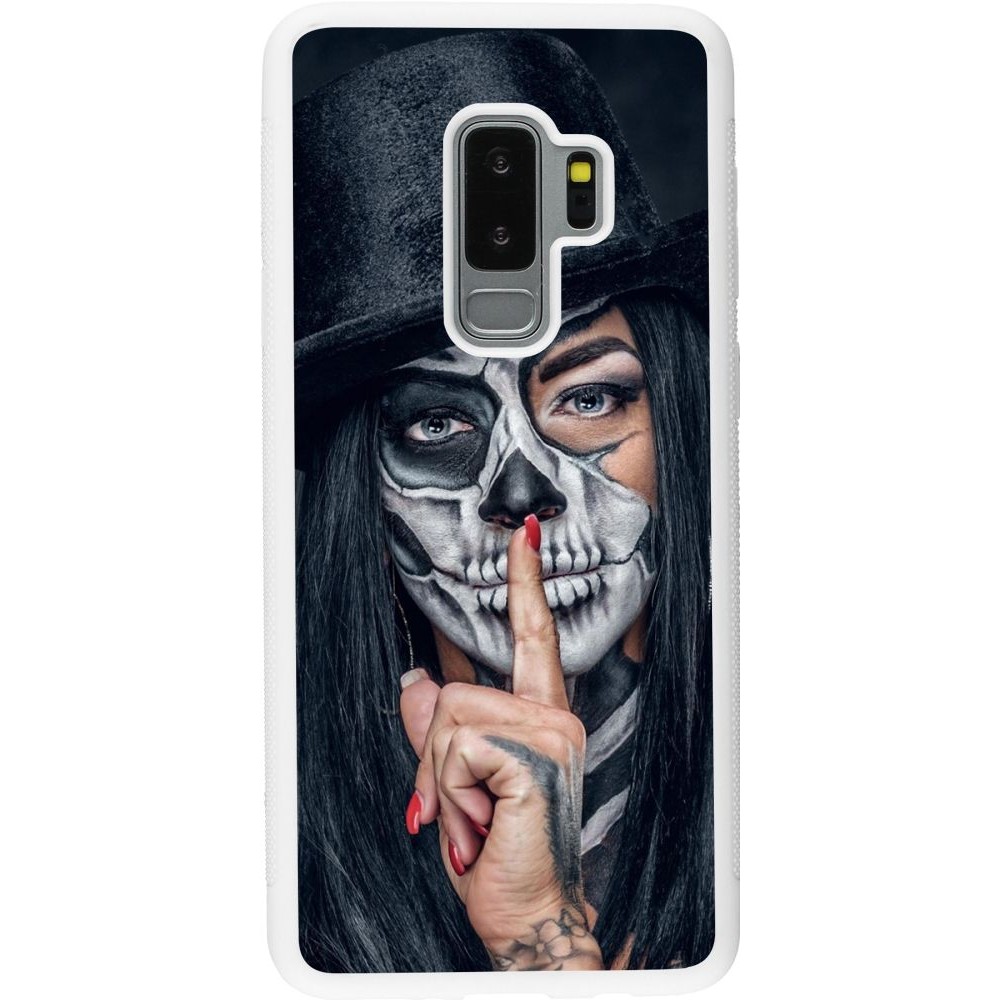Coque Samsung Galaxy S9+ - Silicone rigide blanc Halloween 18 19
