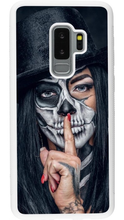 Coque Samsung Galaxy S9+ - Silicone rigide blanc Halloween 18 19