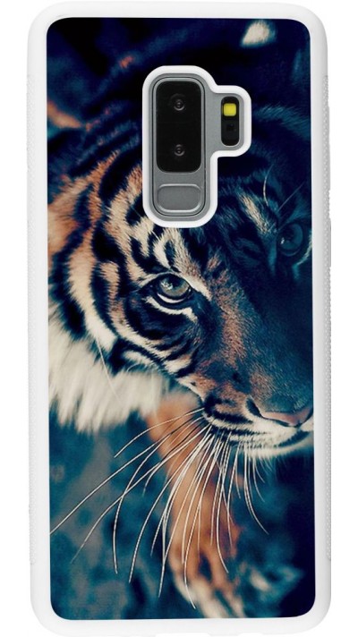 Coque Samsung Galaxy S9+ - Silicone rigide blanc Incredible Lion