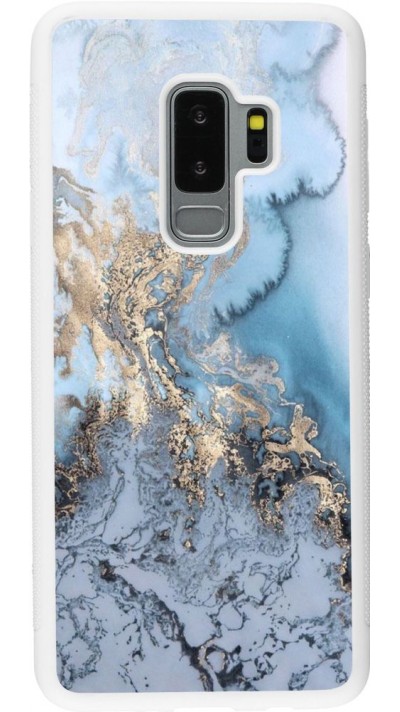 Coque Samsung Galaxy S9+ - Silicone rigide blanc Marble 04
