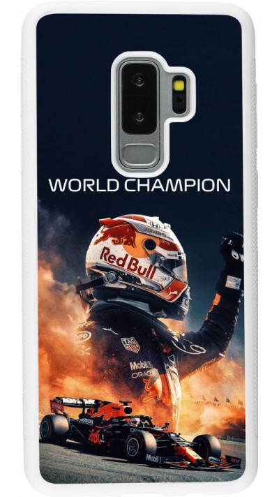 Hülle Samsung Galaxy S9+ - Silikon weiss Max Verstappen 2021 World Champion