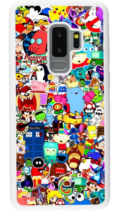 Coque Samsung Galaxy S9+ - Silicone rigide blanc Mixed cartoons